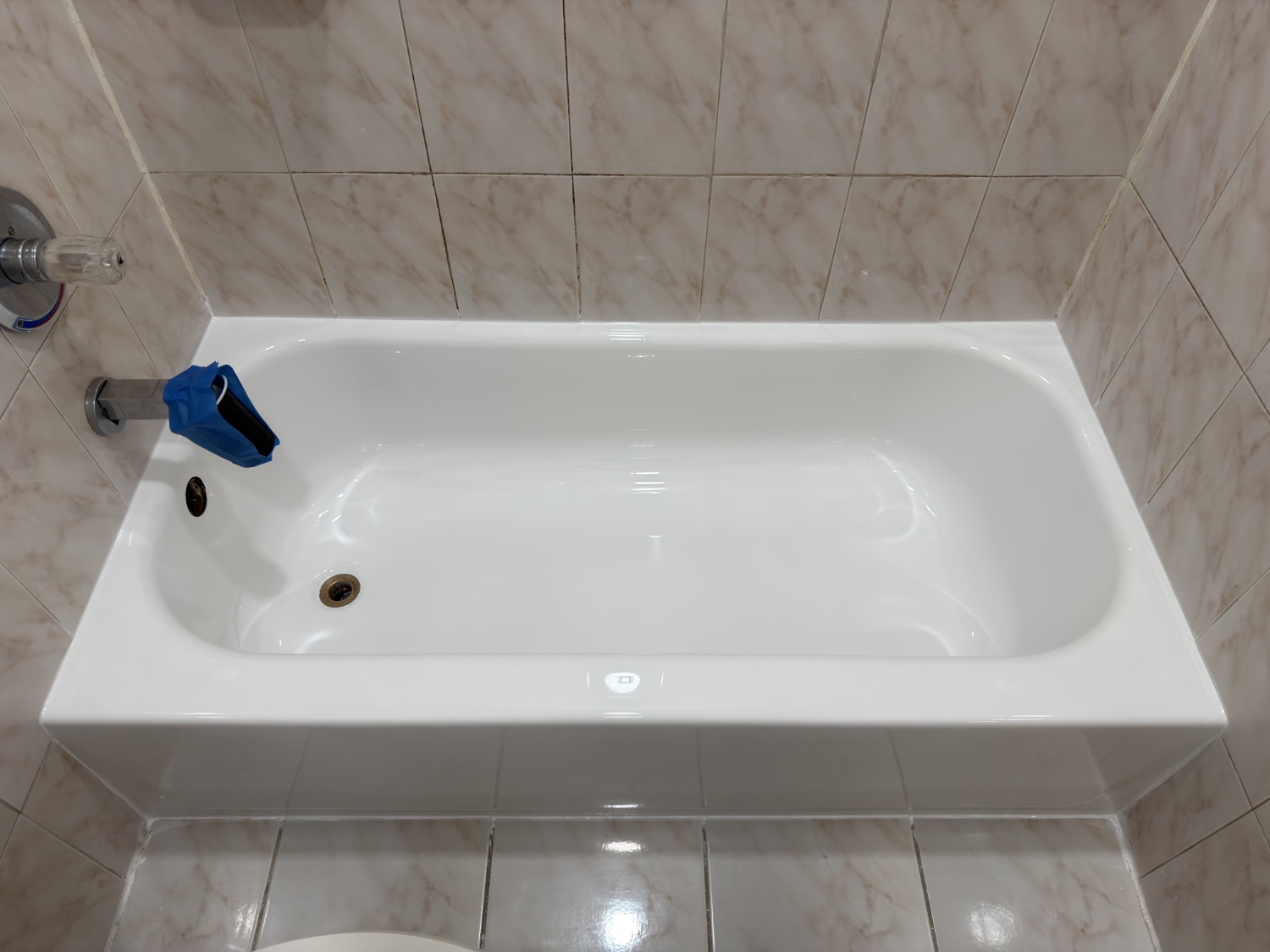 Bathtub after refinishing